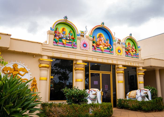 Outside view of the Shri Ganesha Temple in Adelaide SA